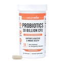 NatureWise Max Probiotics for Women & Men - 30 Billion CFU 18 Strains With Prebiotics - For Gut & Digestive Health - Καθυστερημένες κάψουλες, Χωρίς γλουτένη - 60 κάψουλες[2-Month Supply]