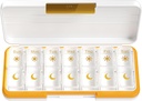 Zoksi Am Pm Pill Organizer 7 Day, Weekly Pill Box 2 Times a Day, Medicine Pill Organizer with Separate Compartment, Travel Pill Case Dispenser Portable for Vitamins, Fish Oils, Medicines(White)