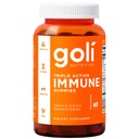 Goli Immune Vitamin Gummy - 60 Count - Elderberry, Vitamin C, D & Zinc, Vegan, Non-GMO, Gluten-Free & Gelatin-Free, Pack of 1
