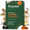10-in-1 Alpha Gummies for Men – 4000 mg Himalayan Shilajit with Tongkat Ali & Maca – 75% Fulvic Acid, Sugar-Free Vegan Energy and Vitality Support, 85+ Trace Minerals, 60 Count