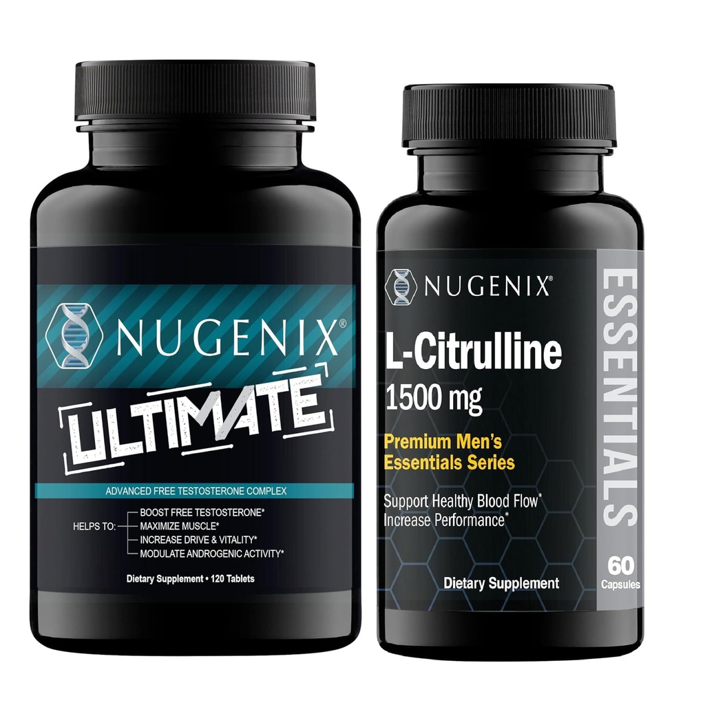 Nugenix Essentials L-Citrulline and Ultimate Testosterone Booster for Men