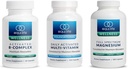 Equilife - Ενεργό B Complex (60 ct.), Full Spectrum Magnesium (180 ct.), Daily Powered Multi-Vitamin (30 Services)