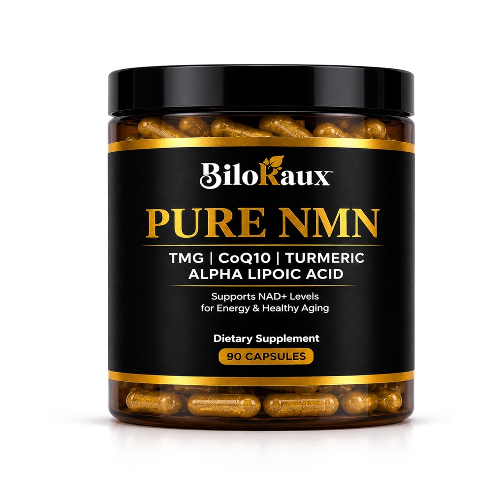 NMN Supplement 300mg with TMG, Turmeric, CoQ10 & Alpha Lipoic Acid - 5-in-1 NAD+ Precursor - Nicotinamide Mononucleotide Supports Cellular Energy & Healthy Aging - 90 Vegan Capsules