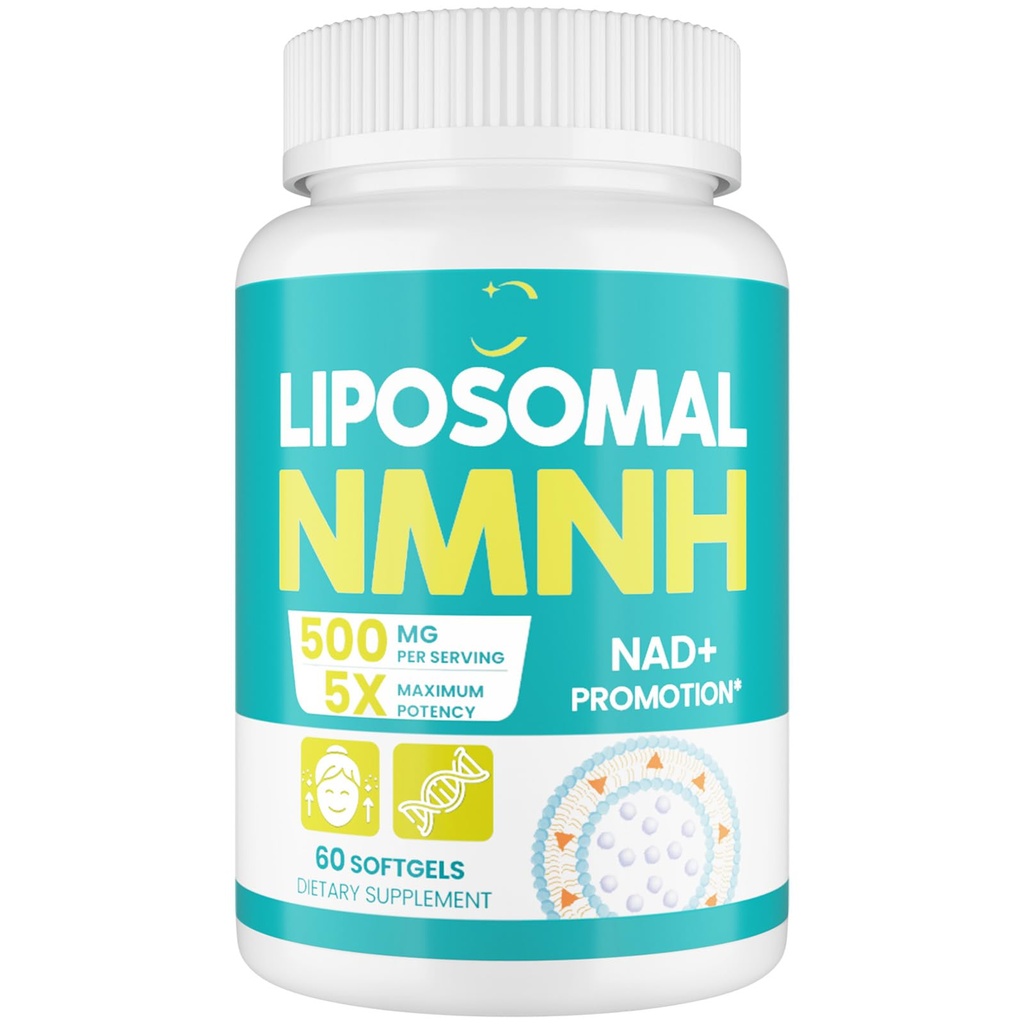 Liposomal NMNH (Dihydronicotinamide Mononucleotide) 500mg - NMN Supplement Alternative, 1 Pack