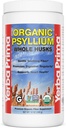 Yerba Prima Organic Psyllium Whole Husks 12 oz - Φυσικό συμπλήρωμα ινών διατροφής, μη ΓΤΟ, χωρίς γλουτένη, Keto και Vegan φιλικό για την υποστήριξη της κανονικότητας, χωρίς γεύση