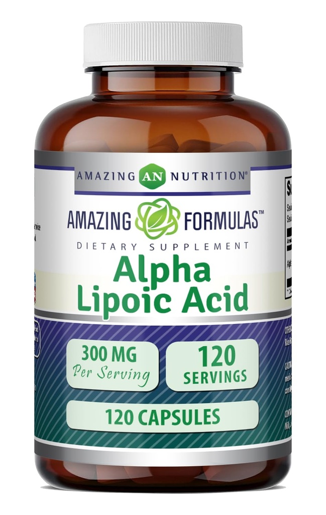 Amazing Formulas Alpha Lipoic Acid 300 Mg Capsals Supplement 