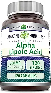 Amazing Formulas Alpha Lipoic Acid 300 Mg Capsals Supplement 