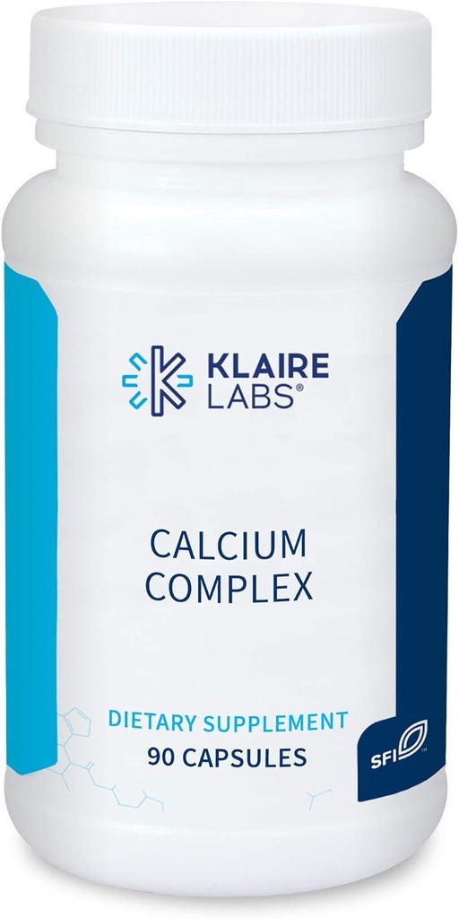 Klaire Labs Calcium Complex - Certified BSE-Free Ασβέστιο Μικροκρυσταλλικό Υδροξυαπατίτη & Κιτρικό με Φώσφορο (90 Κάψουλες)
