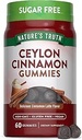 Nature's Truth Ceylon Cinnamon Gummies | 2000mg | Sugar Free | 60 Count | Vegan, Non-GMO & Gluten Free Supplement
