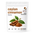 Elorita Ceylon Cinnamon Soft Gels with MCT Oil, 12:1 High Potency Ceylon Cinnamon Extract, Herbal Supplements, Gluten Free, 300 Softgels