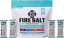 Fire Science Fire Salt Hydration Sticks, Electrolytes & Coconut Water, Hydration Drink Mix with Magnesium, Potassium & Sodium, Zero Sugar, Single Serve On The Go Packs, Berry Flavor, 32 Count