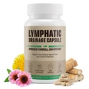 Lymphatic Drainage Capsules Natural Herbal Supplement for Immune Health & Fluid Balance Support Lymphatic System Cleansing and Circulatory with Echinacea Dandelion Cleavers 60 Capsules