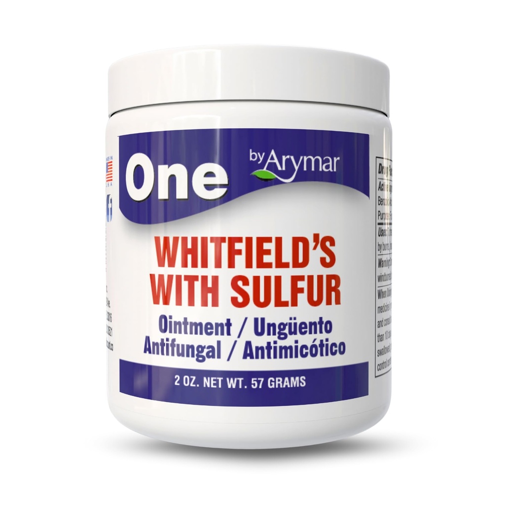 Arymar Whitfield’s Ointment – 6% Benzoic Acid & 3% Salicylic Acid Skin Treatment, 2 oz