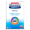 Mucinex Fast-Max Max Strength Cold and Flu Medicine for Adults, Daytime Cold Medicine, Over-The-Counter Medication with Acetaminophen, Dextromethorphan HBr, Guaifenesin, Phenylephrine HCl, 20 Caplets