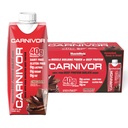 MuscleMeds Carnivor RTD, Ready to Drink Protein, Lactose Free, Sugar Free, 40g Isolate Protein, Muscle Building, Recovery, Chocolate, 16.9 Fl Oz (Pack of 12)