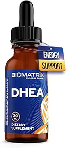 BioMatrix DHEA Liquid Hormone Supplement for Adrenal, Brain, Heart, Bone | Micronized and Liquified for Maximum Absorption, Precision Dosing, Efficacy DHEA (30 ML, 1200mg Total)
