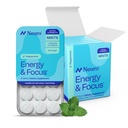 Neuro Energy & Focus Mints, Extra Strength - Sugar Free Breath Mints with 100mg Natural Caffeine, B Vitamins & L-Theanine - Vegan Brain Supplement for Exercise, Study & Daily Focus - Peppermint, 72 ct