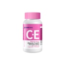 Premium Vitamin C + Vitamin E Chewable - Natural VIT C and VIT E Supplement for Dual Antioxidant, Heart, Circulatory, and Immune System Support - 60 Orange Tablets