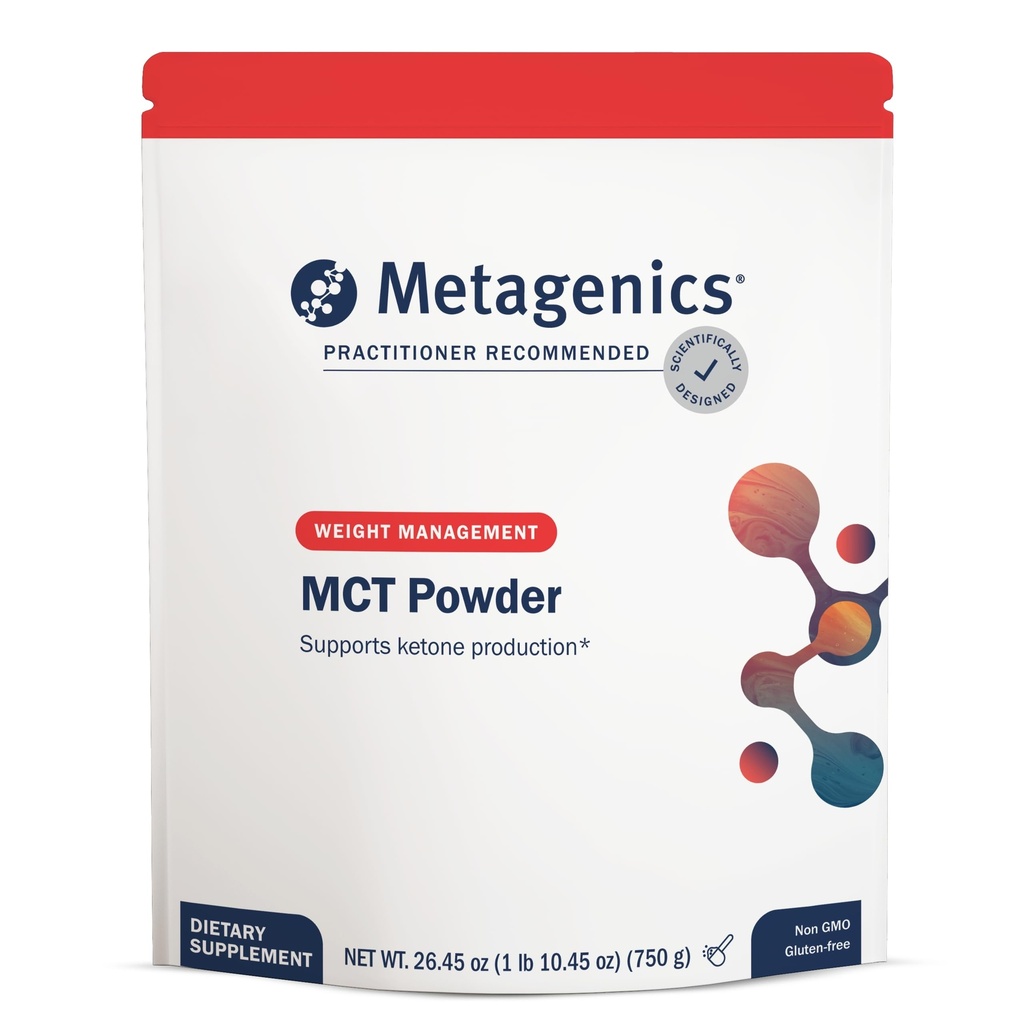 Metagenics MCT Powder - 10 g Medium‑Chain Triglycerides from Coconut per Serving* - Supports Energy, Satiety & Keto‑Friendly Fuel* - Unflavored, Mixes Easily - Non‑GMO, Gluten‑Free - Powder