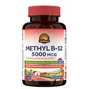 Vitalitown Vitamin B12 (Methyl B12) 5000 mcg, Fully Bioactive Form, Support Energy Production, Natural Peach Flavor, Zero Sugar, 120 Fast Dissolve Tablets