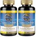 Garden of Life Probiotics for Digestive Health and Gut Health Balance,Primal Defense Ultra Ultimate Formula,15 Billion CFU and 13 Strains Plus HSOs,Vegetarian-and Gluten Free,216 Capsules,(Pack of 2)