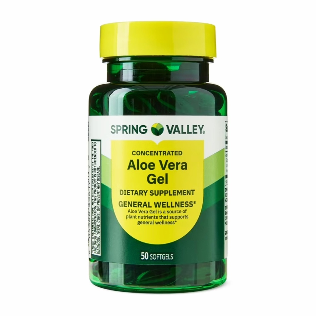 Spring Valley Aloe Softgels - 50count
