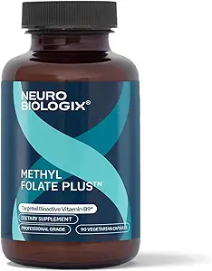 Methyl Folate Plus - Advanced Blend of L-5-Methylfolate, Folinic Acid & B Vitamins for Methylation Support - Methylfolate Supplement for Neurological & Immune Function Support