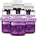 Γλυκοσαμίνη Chondroitin Gummies με MSM & Elderberry – Υποστήριξη Κινητικότητας & Ευελιξίας, Αντιοξειδωτικό Ανοσοποιητικό συμπλήρωμα για ενήλικες, άνδρες και γυναίκες - 60 Chondroitin Gummies (3 Pack)