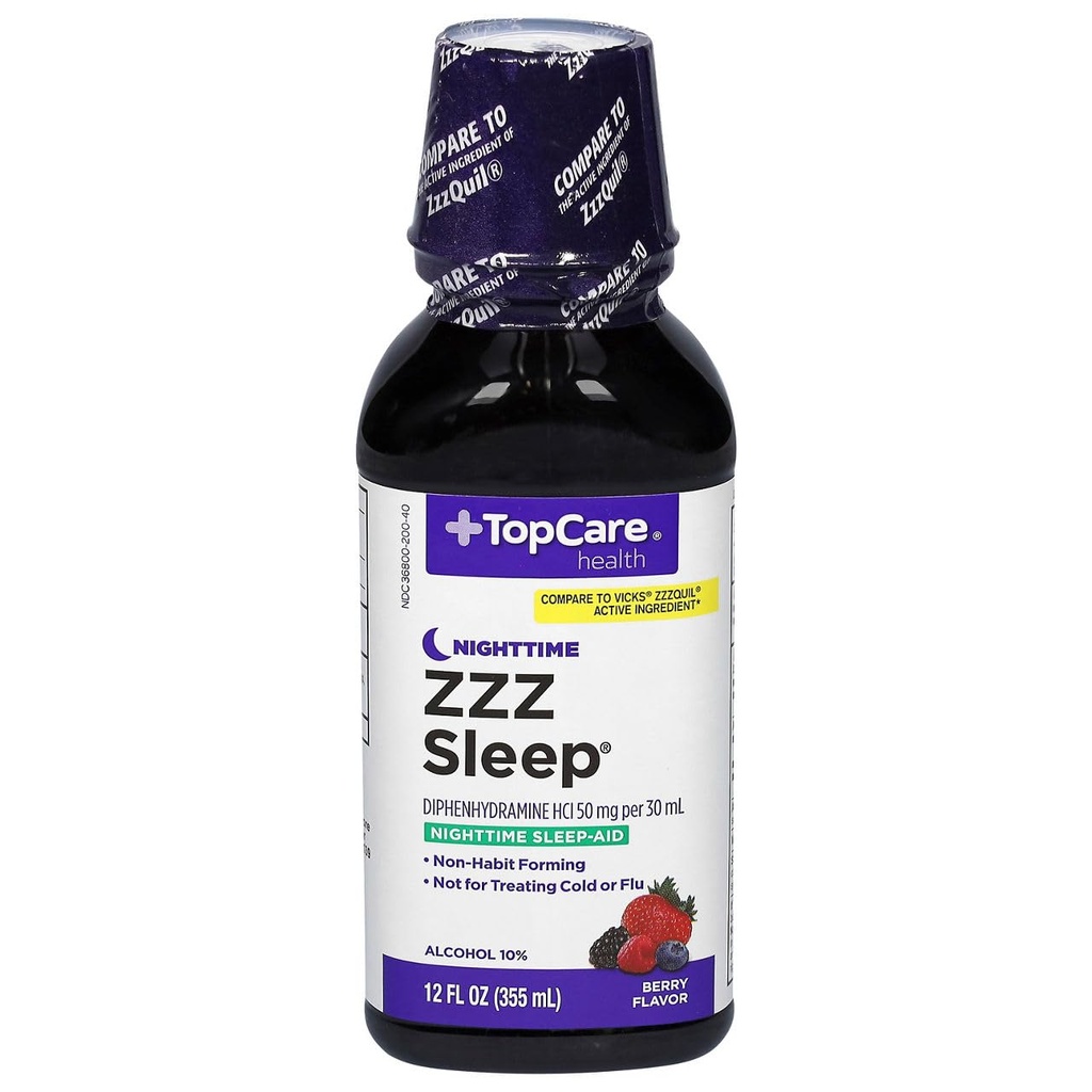 TopCare, Nightime ZZZ Sleep. Nighttime Sleep Aid 12 OZ