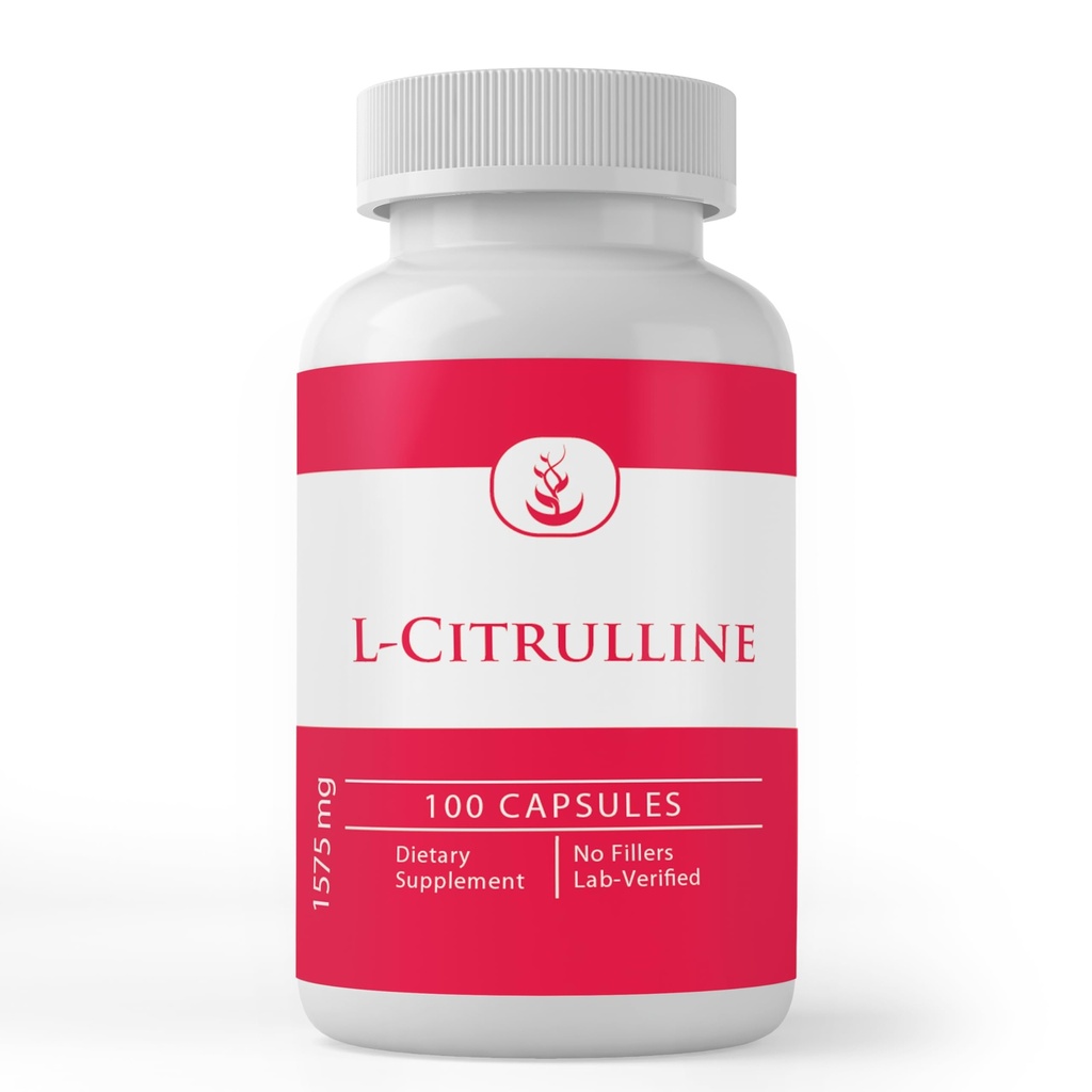 Αμιγώς πρωτότυπα συστατικά L-Citrulline, (100 κάψουλες) Πάντα καθαρό, χωρίς πρόσθετα ή πληρωτικά, Lab Επαληθευμένο