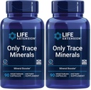 Life Extension Only Trace Minerals, a Daily dose of zinc, Chromium, Boron, Copper, Manganese, Vanadyl sulfate, Gluten-Free, Non-GMO, Vegetarian, 90 Capsules, (Pack of 2)