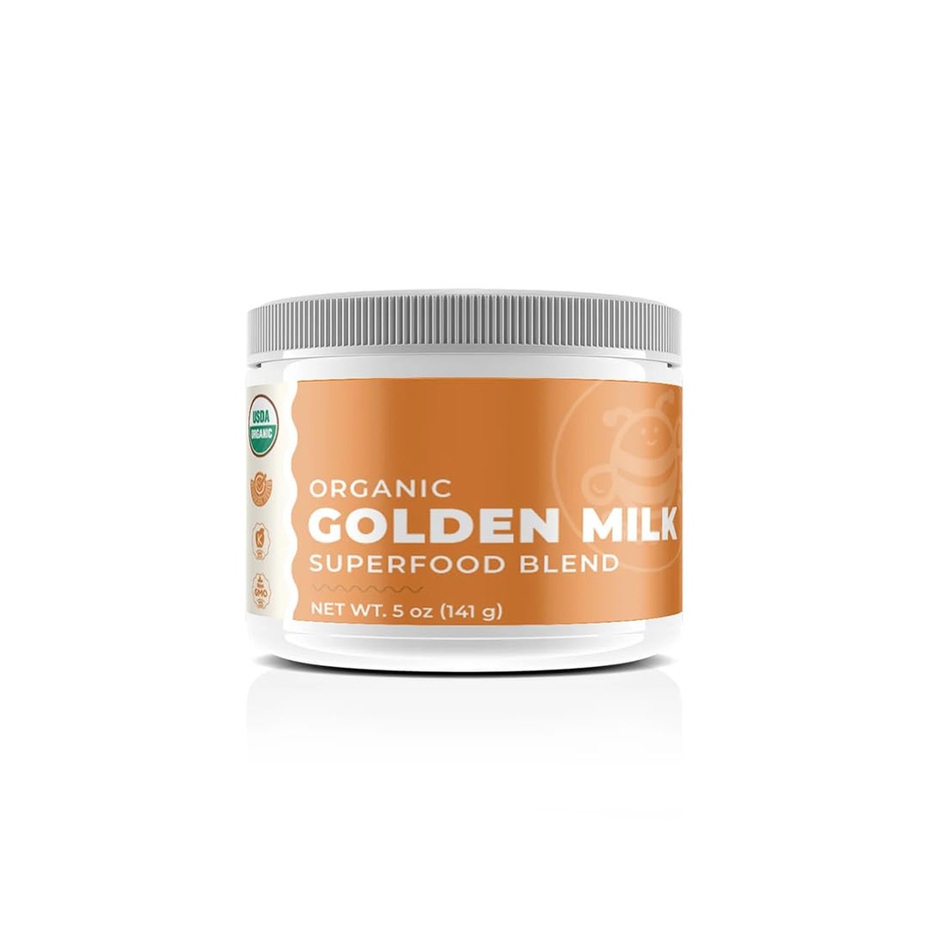 GROOVY BEE® Organic Golden Milk Superfood Blend 5 oz (141 g)