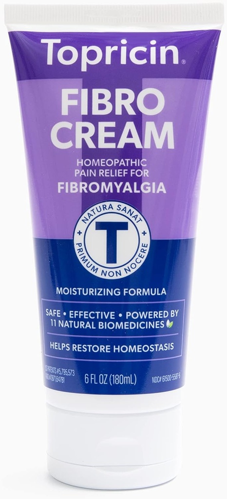 Τοπρικίνη FIBRO Pain Relieving Cream (6 oz) – Rapid Relief For Fibromyalgia with Patented Formula - Μειώνει τη διάρκεια και την ένταση των επεισοδίων της ινομυαλγίας, βελτιώνει τον ύπνο και αποκαθιστά την ενέργεια