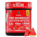 Six Star Pre-Exworkout Explosion, Watermelon (30 Servings) - Preworkout Energy Powder Supplement for Men & Women - Pre Education Drink Mix with Createine & Beta Alanine - Sports Nutrition Products