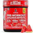 Six Star Pre-Workout Explosion, Watermelon (30 Servings) - Preworkout Energy Powder Supplement for Men & Women - Pre Workout Drink Mix with Creatine & Beta Alanine - Sports Nutrition Products