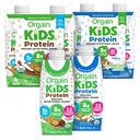 Orgain Organic Kids Protein Nutritional Shake Bundle - Chocolate & Vanilla, 8g Protein, 22 Vitamins & Minerals, 8.25 Fl Oz (Pack of 4 Each)