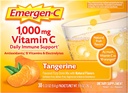 Emergen-C 1000mg Βιταμίνη C Ανοσοποιητική υποστήριξη σε σκόνη Tangerine 30CT περιλαμβάνει ψευδάργυρο, Μαγγάνιο, 7 Β Βιταμίνες και ηλεκτρολύτες για Back to School Essentials