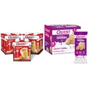 Quest Nutrition Protein Shake Salted Caramel 4 Count Bundle with Birthday Cake Frosted Cookies Twin Pack