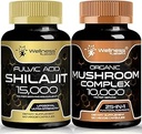 WELLNESS LABSRX Shilajit Capsules | Organic Mushroom Capsules