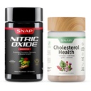Snap Supplements Nitric Oxide Booster + Cholesterol Health, 90 + 60 Capsules