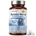 Sciatic Ner-ve Rel-ief, Soothe & Comfort Hand, Finger, Waist, Buttock, Leg, Foot, Nutritional Support Supplement Capsules for Sciatica, Rich in Vitamins, Natural Ingredients, 120 Capsules