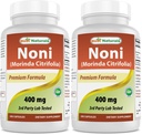 Best Naturals Noni 400 mg 240 Capsules (Pack of 2)