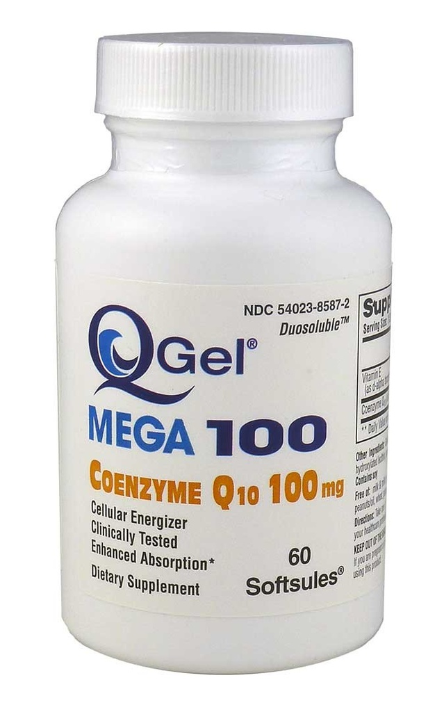 Mega 100 (100mg Hydrosoluble CoQ10) 60 Softgels