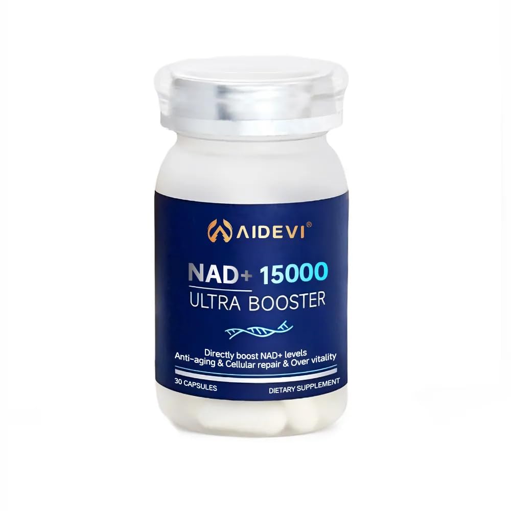Liposomal NAD Plus Booster – 500mg per Capsule with Direct NAD, Niacin & TMG, Trans-Resveratrol for Cellular Energy & Healthy Aging – USA Made