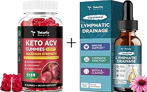 Totaria Keto ACV Gummies + Λεμφικές σταγόνες αποστράγγισης