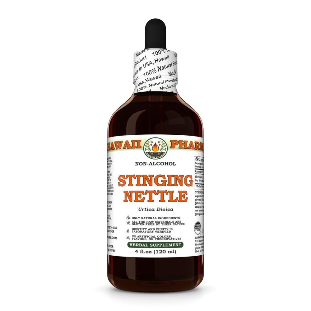 Stinging Nettle (Urtica Dioica) Dry Root Glycerite, All Natural, Vegan, Lab Tested Alcohol-Free Liquid Extract - 4 fl.oz