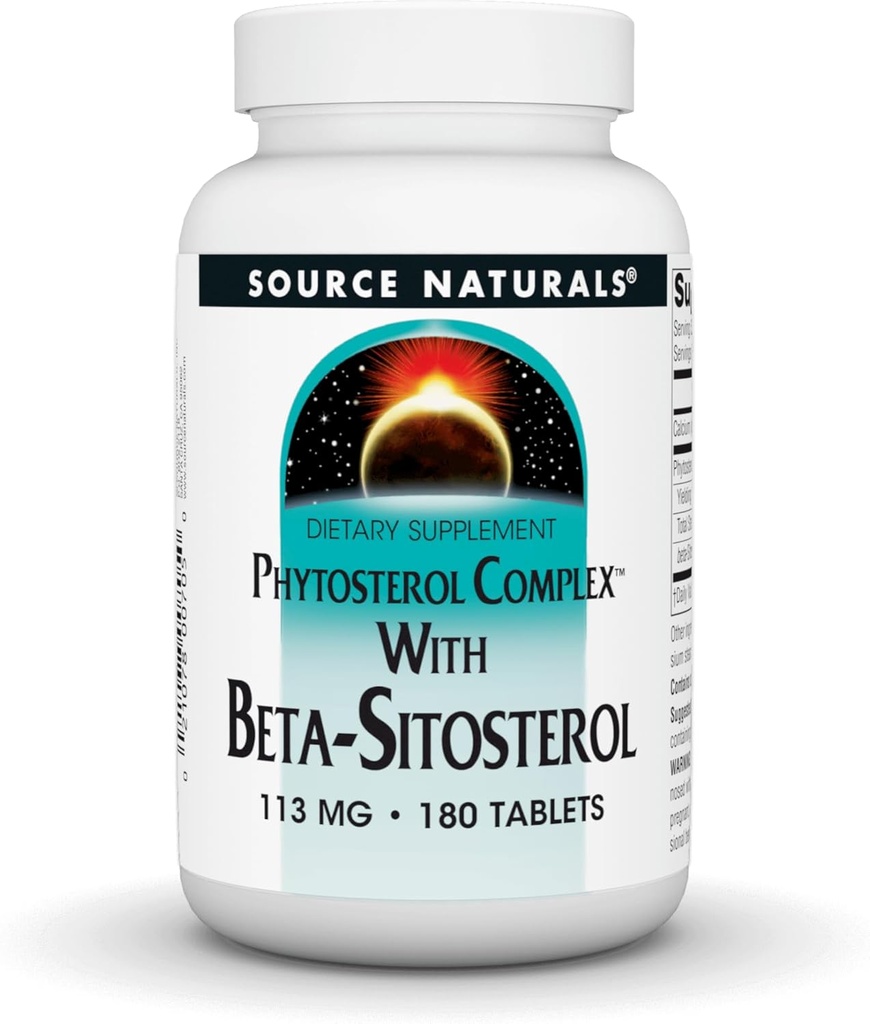 Source Naturals Phytosterol Complex with Beta- Sitosterol, Υποστηρίζει υγιή επίπεδα χοληστερόλης *, 113 mg - 180 δισκία