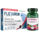 Προϊόντα καθαρότητας Flexuron Joint Formula + B-12 Energy Melt Flexuron (Κριλλέλαιο, χαμηλό μοριακό βάρος Υαλουρονικό οξύ, Ασταξανθίνη) - B12 Ενεργειακή τήξη (Methylcobalamin B12, Βιταμίνη D3, Βιοτίνη +Περισσότερα)
