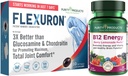 Purity Products Flexuron Joint Formula + B-12 Energy Melt Flexuron (Krill Oil, Low Molecular Weight Hyaluronic Acid, Astaxanthin) - B12 Energy Melt (Methylcobalamin B12, Vitamin D3, Biotin +More)