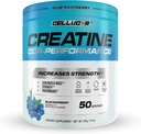 Cellucor Creatine Powder, Blue Raspberry Flavor - Αυξάνει τη δύναμη, Lean μυϊκή μάζα & αντοχή, Μικρονωμένη Creatine για γρήγορη απορρόφηση, 5g πλάσμα ανά υπηρεσία, 50 υπηρεσίες
